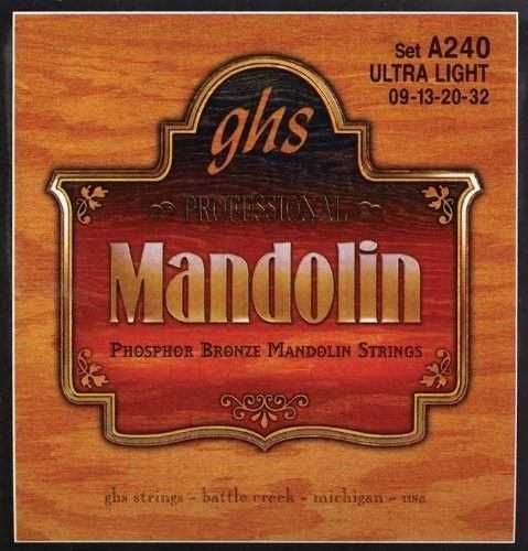 GHS Mandolína Phosphor Bronze Tvrdost: 009/032