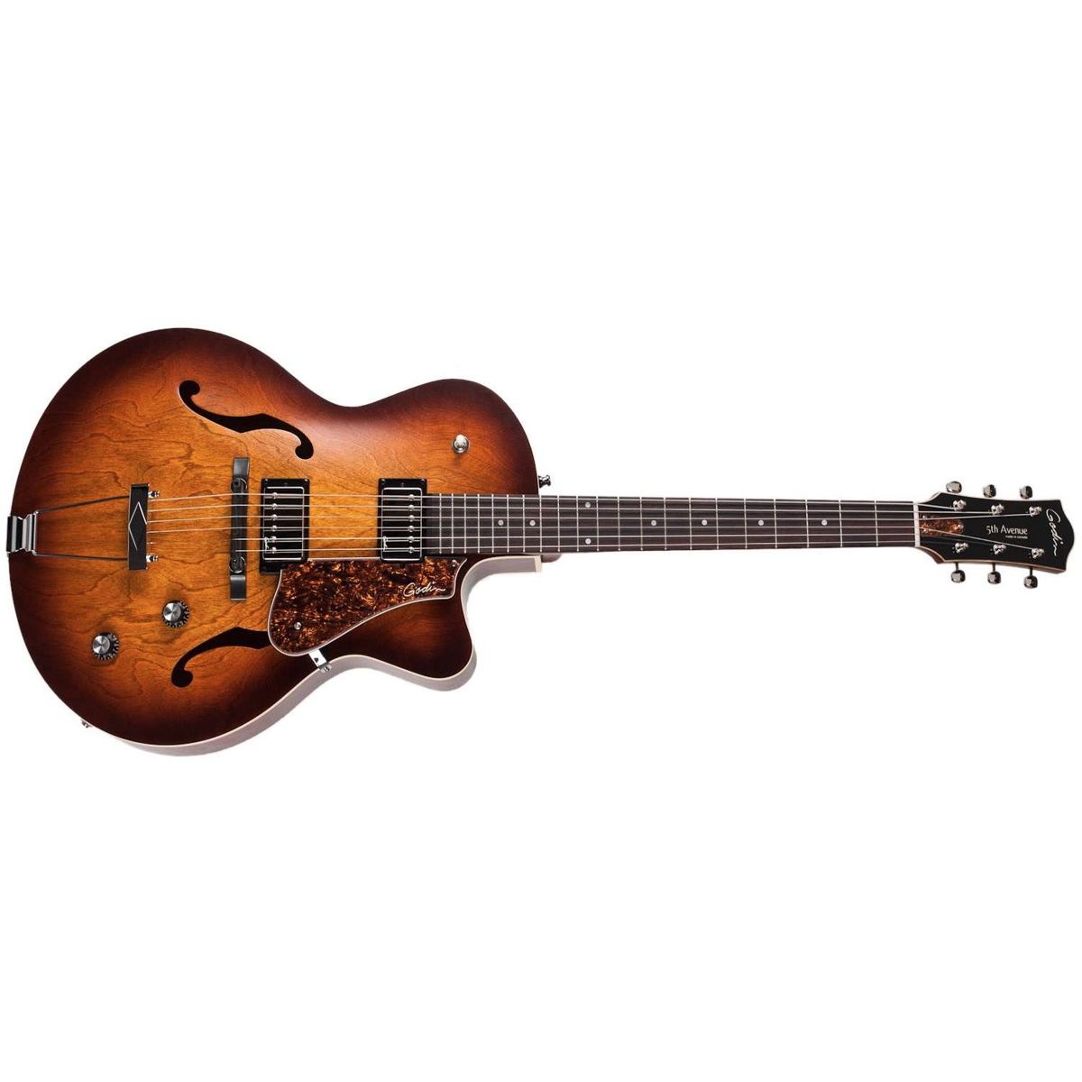 Godin 5th Avenue CW Kingpin II HB Cognac Burst