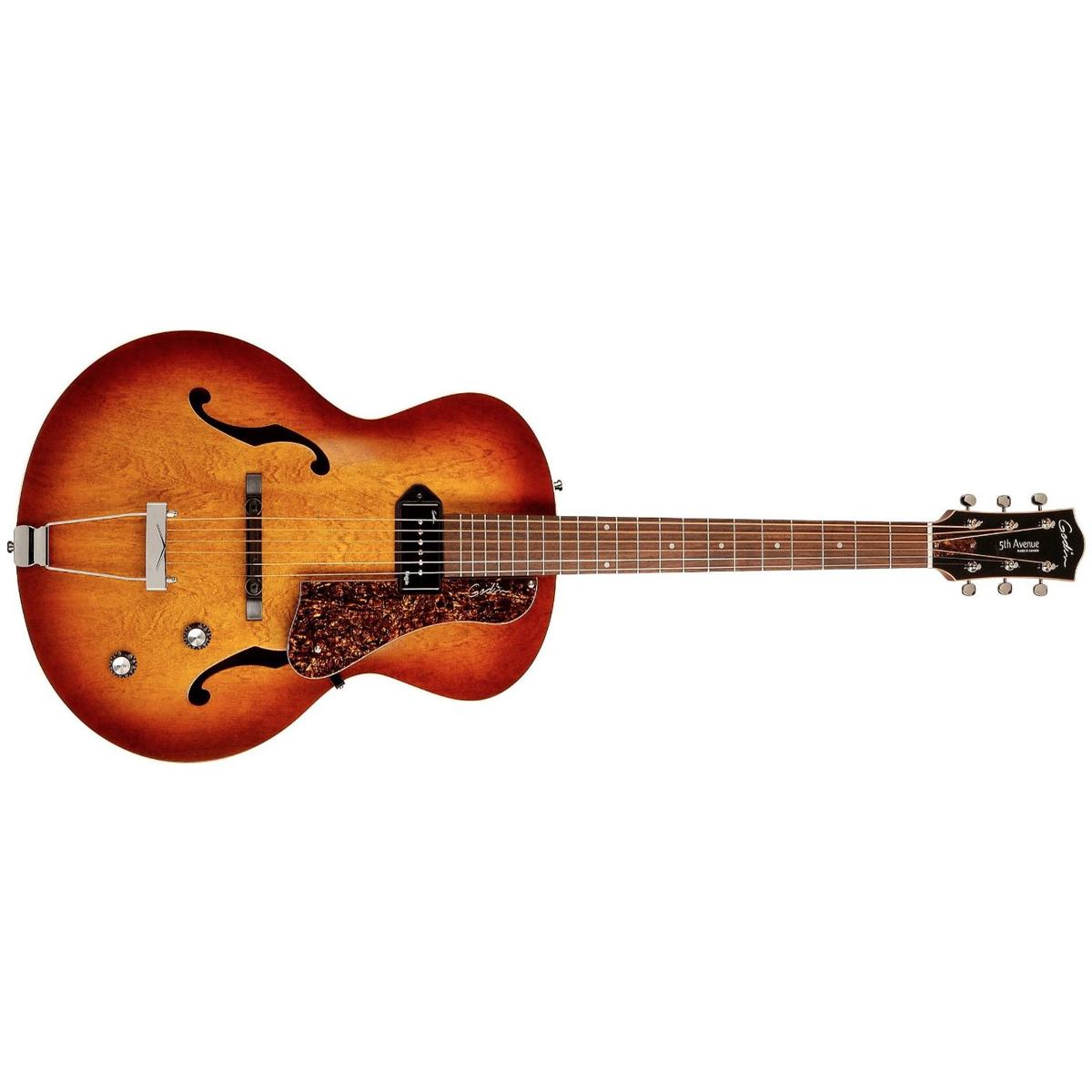 Godin 5th Avenue Kingpin P90 Cognac Burst