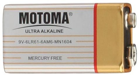 Motoma 9V 6F22 alkalická