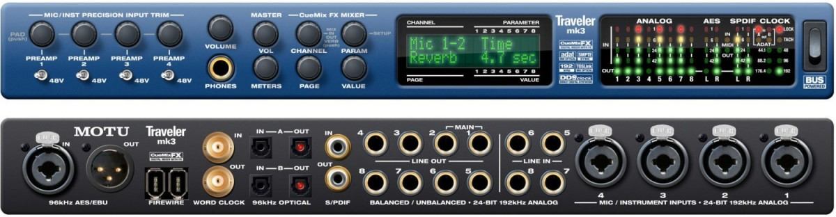 Motu Traveler mk3 FireWire